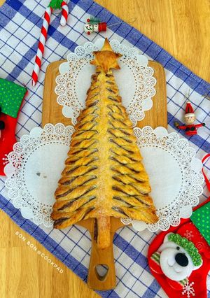Hình của món Bánh Cây Thông Noel Nutella.