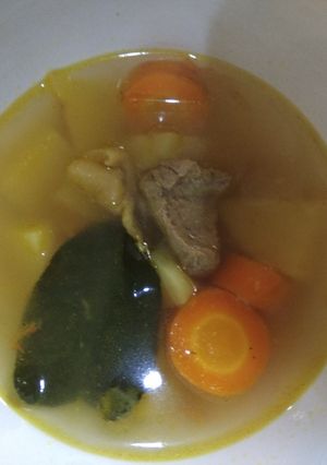 Foto resep Sop segar daging wortel milenial