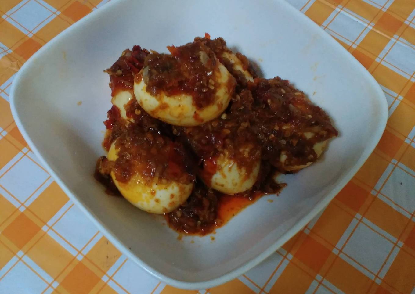 Balado Telur Ayam Pedas