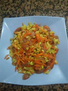 Foto resep Orak arik telor sosis wortel