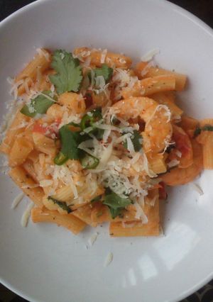 A picture of Prawn and Vodka Pasta.