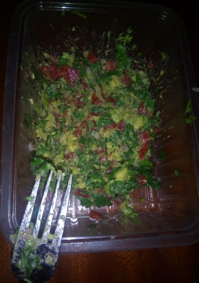 A picture of Simple Guacamole #4weeksChallenge.