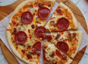 Foto resep Pepperoni Pizza