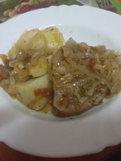 Una foto de Chuletas de atún en escabeche