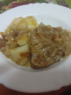 Una foto de Chuletas de atún en escabeche