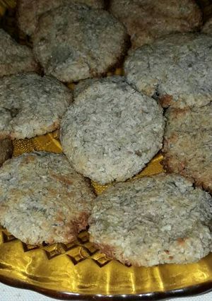Una foto de Galletitas de coco y banana