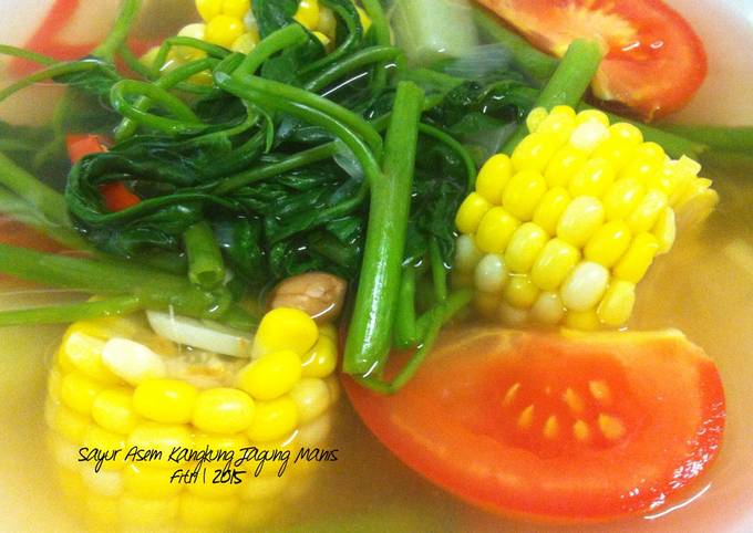 Resep Sayur Asem Kangkung Jagung Manis Oleh Fitri Sasmaya Cookpad