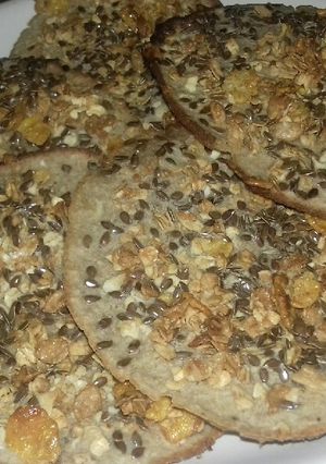 Una foto de Hotcakes con semillas al horno