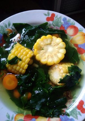 Foto resep Sayur bening katuk jagung wortel