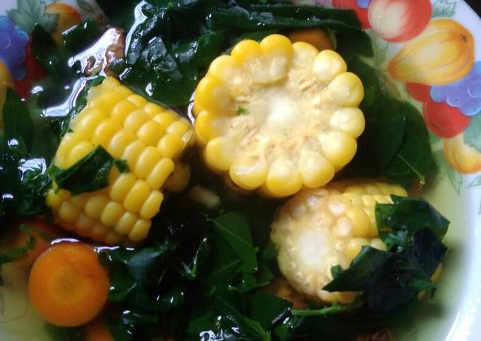 Resep Sayur bening katuk jagung wortel, Enak