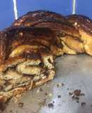 Rosca trenzada con Nutella