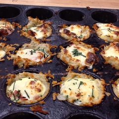 A picture of Breakfast quiche on the move!.