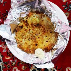 Masaledaar kheema paratha A picture of Masaledaar kheema paratha.