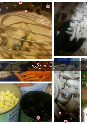 صورة لوصفة شوربه كريمه الفطر مع الدجاج