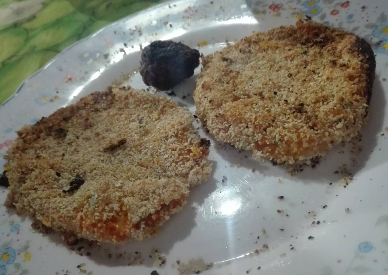 Croquetas de zapallo con albóndigas