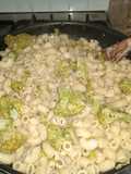 Pasta con crema, brócoli y pollo 🥦🍗