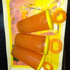 A picture of Orange masala popsicle.