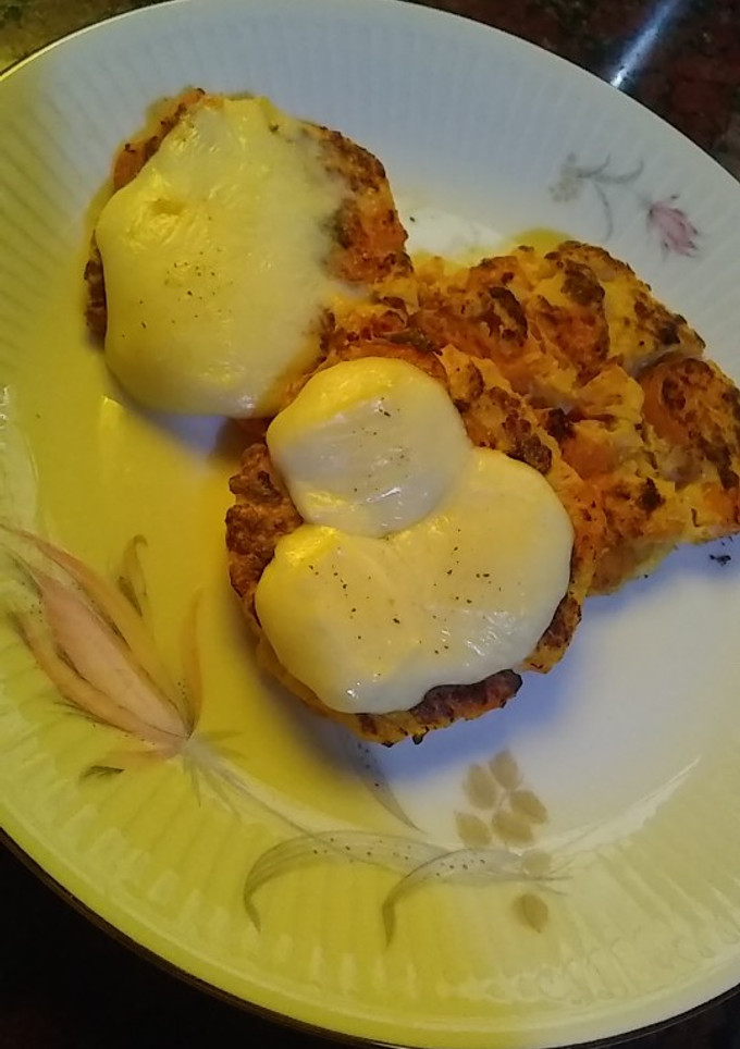 Una foto de Medallones soufflé de coliflor y zanahoria sin harina✨