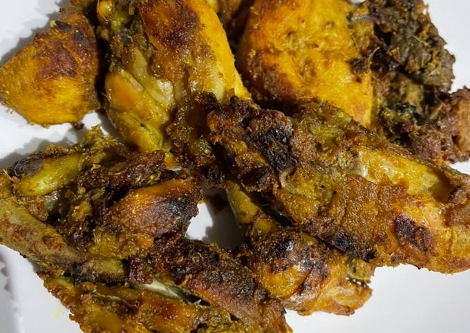 Ayam Goreng dengan air fryer Bumbu Kuning