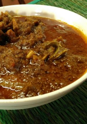 A picture of Mutton curry.