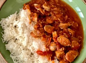 Une photo de Rougail saucisse