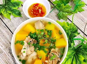 Hình của món Canh Đu Đủ Nấu Đuôi Heo.
