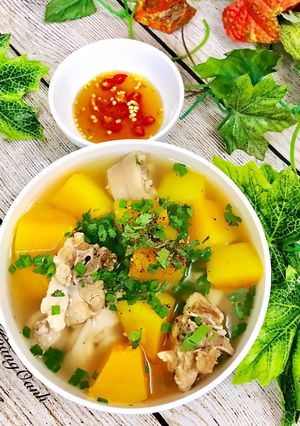 Hình của món Canh Đu Đủ Nấu Đuôi Heo.