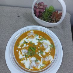A picture of Eggs potato curry.