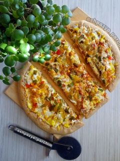 عکسی از دستور نان خاچاپوری با مرغ و سس بوفالو 🌸