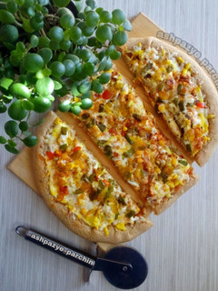 عکسی از دستور نان خاچاپوری با مرغ و سس بوفالو 🌸