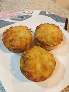 Una foto de Tartaletas de calabacín y queso