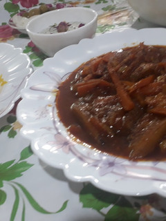 عکسی از دستور خورش کدو و هویج به سبک ِ شکوفه :)