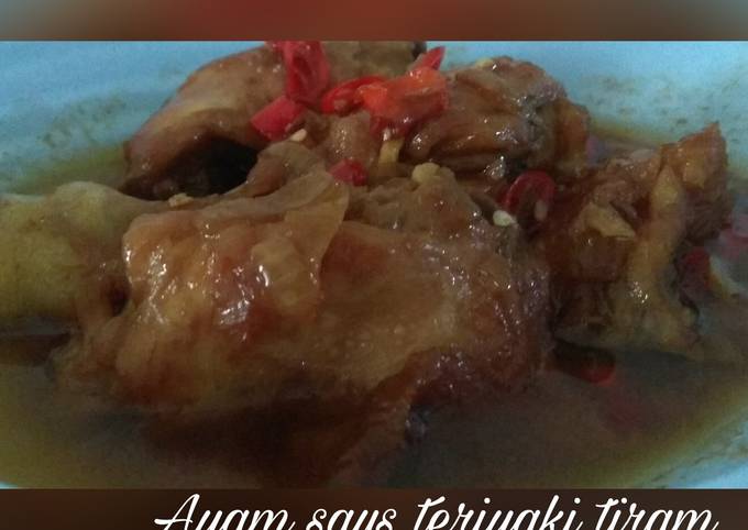 Ayam goreng saus teriyaki tiram