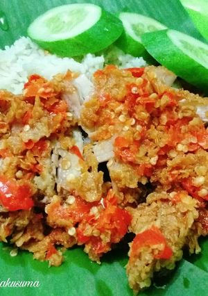 Foto resep Ayam geprek ala kaki lima