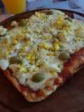 Pizza casera (con ketchup)