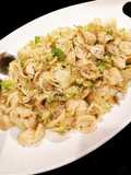Orecchiette Pasta with Garlic Parmesan Brussels Sprouts