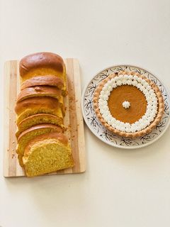 Hình của món Bánh mì sữa bí ngô đỏ (kabocha).