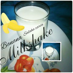 A picture of Banana milk shake.