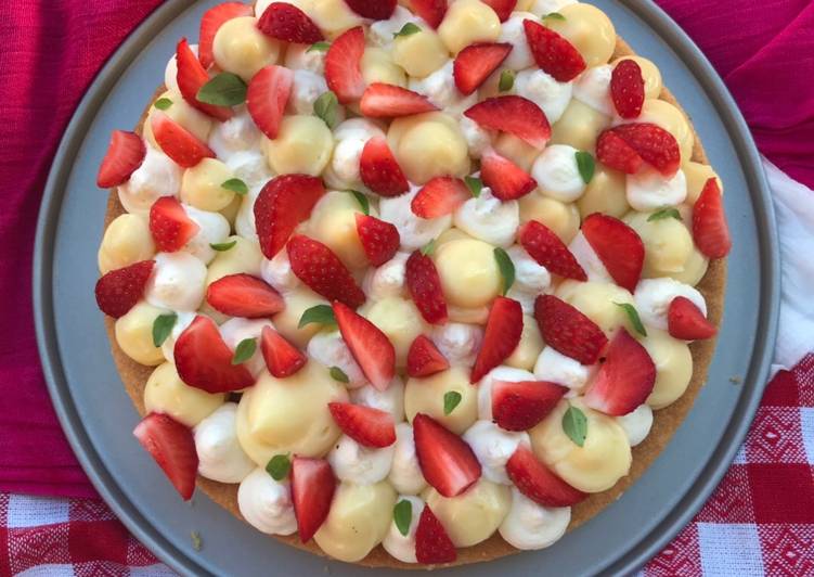 Une summer tart 🍋🍓🌿