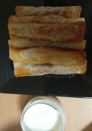 Une photo de Musakhan à la pâte filo