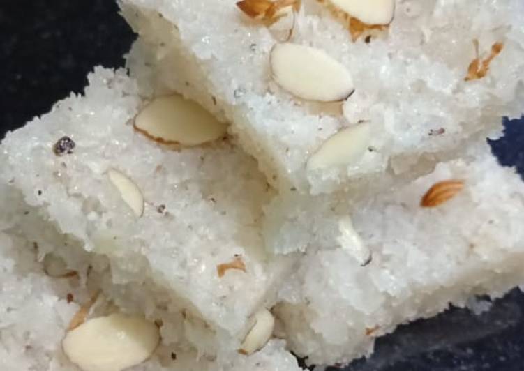 Recipe of Speedy Naral Vadi (Coconut Burfi)