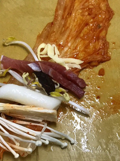 創意韓國泡菜卷湯 的食譜成品照片