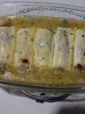 Endibias con jamón serrano y queso gratinadas
