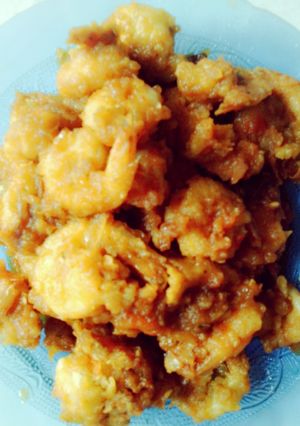Foto resep Udang goreng crispy balado pedas