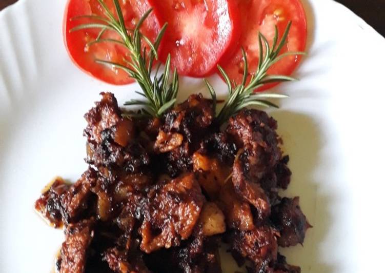 Easiest Way to Make Perfect Spicy Mbuzi Ulaya aka Pork Meat, with some honey#authormarathon#