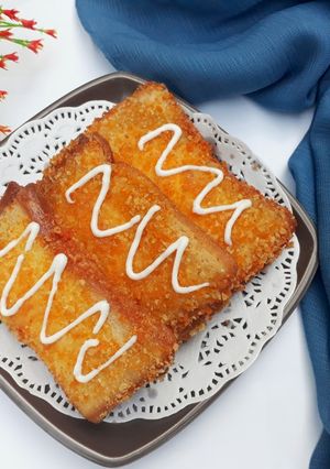 Foto resep Roti Tawar Goreng isi Telur Mayo