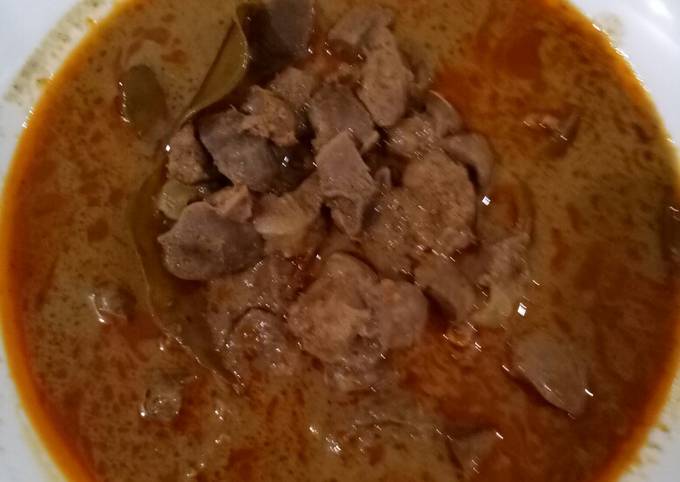 Resep: Rendang ati ampela Murah