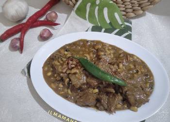 Cara Memasak Cepat 168. Karih Daging Kacang Putih Ala Banjar Ala Rumahan