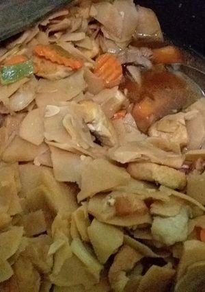 Foto resep Tumis rebung ayam,udang,tahu