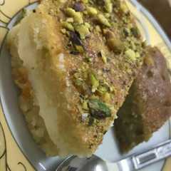 بسبوسة بالقشطة-レシピのメイン写真
